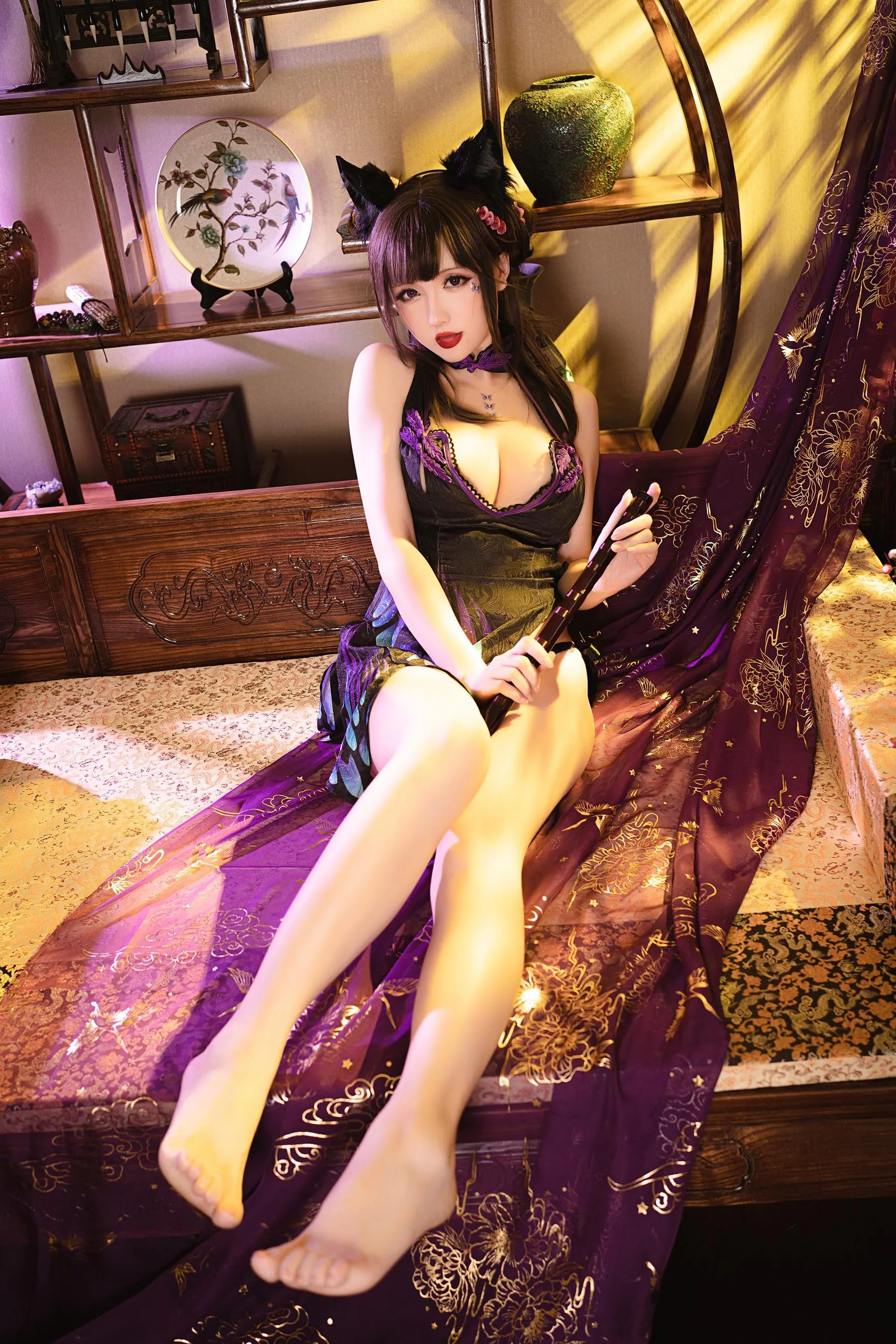 星之迟迟 – NO.122 蝴蝶旗袍 [47P]插图1